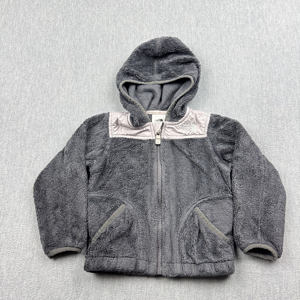 The North Face Jacket Baby 18-24 Months Gray Oso Denali Fleece Hoodie Full Zip